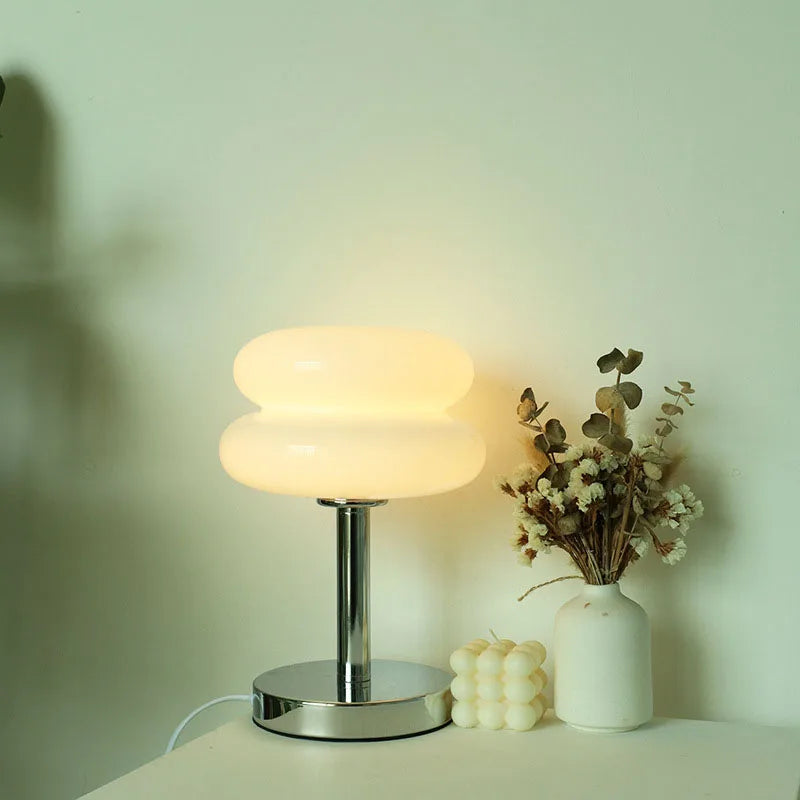 Macaron Kleur Tafellamp met Dimbare Verlichting – 28 cm Hoog, Ideaal voor Woonkamer en Slaapkamer