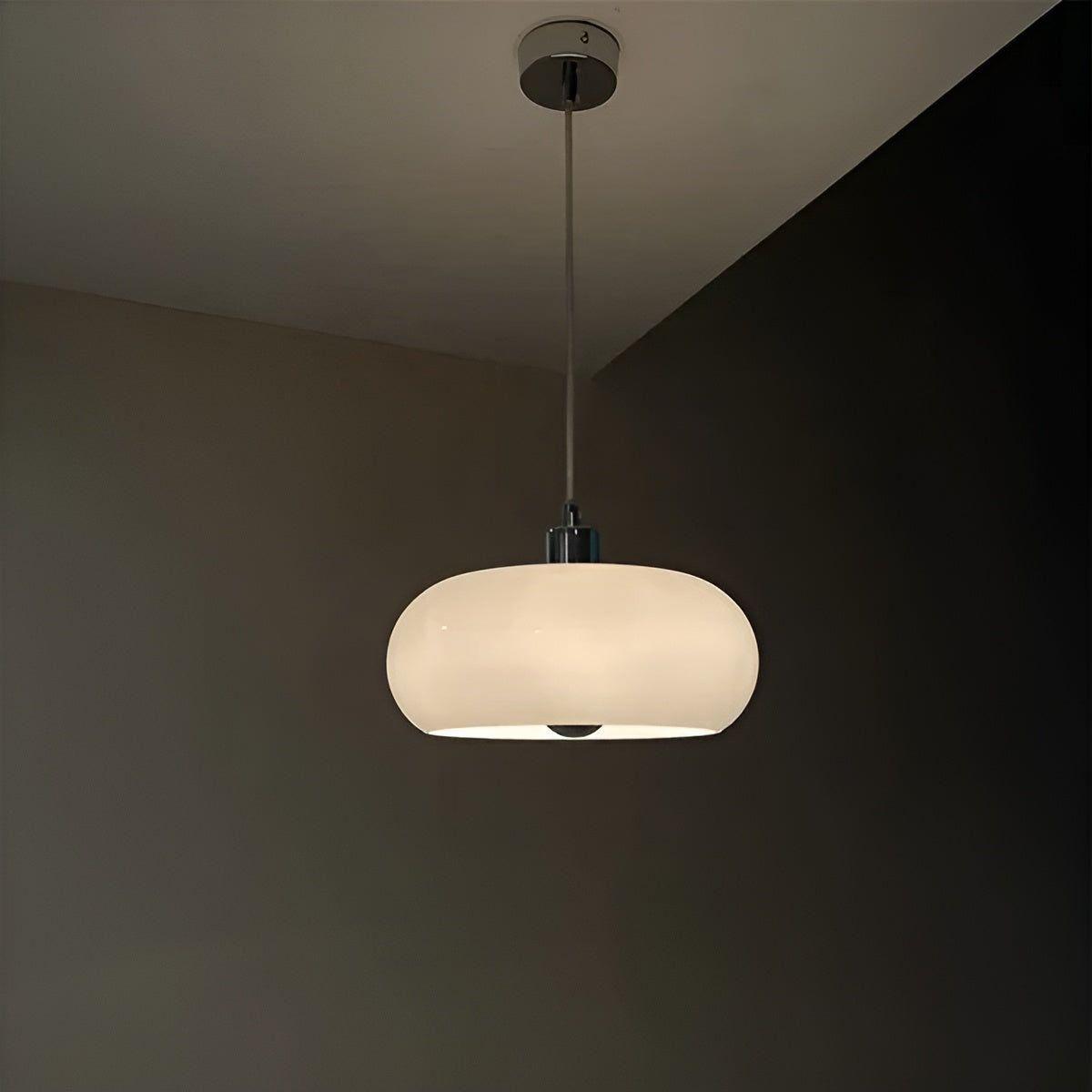 Eloura Glazen Hanglamp – Retro LED Hanglamp in Scandinavische Stijl met Dimbaar Licht