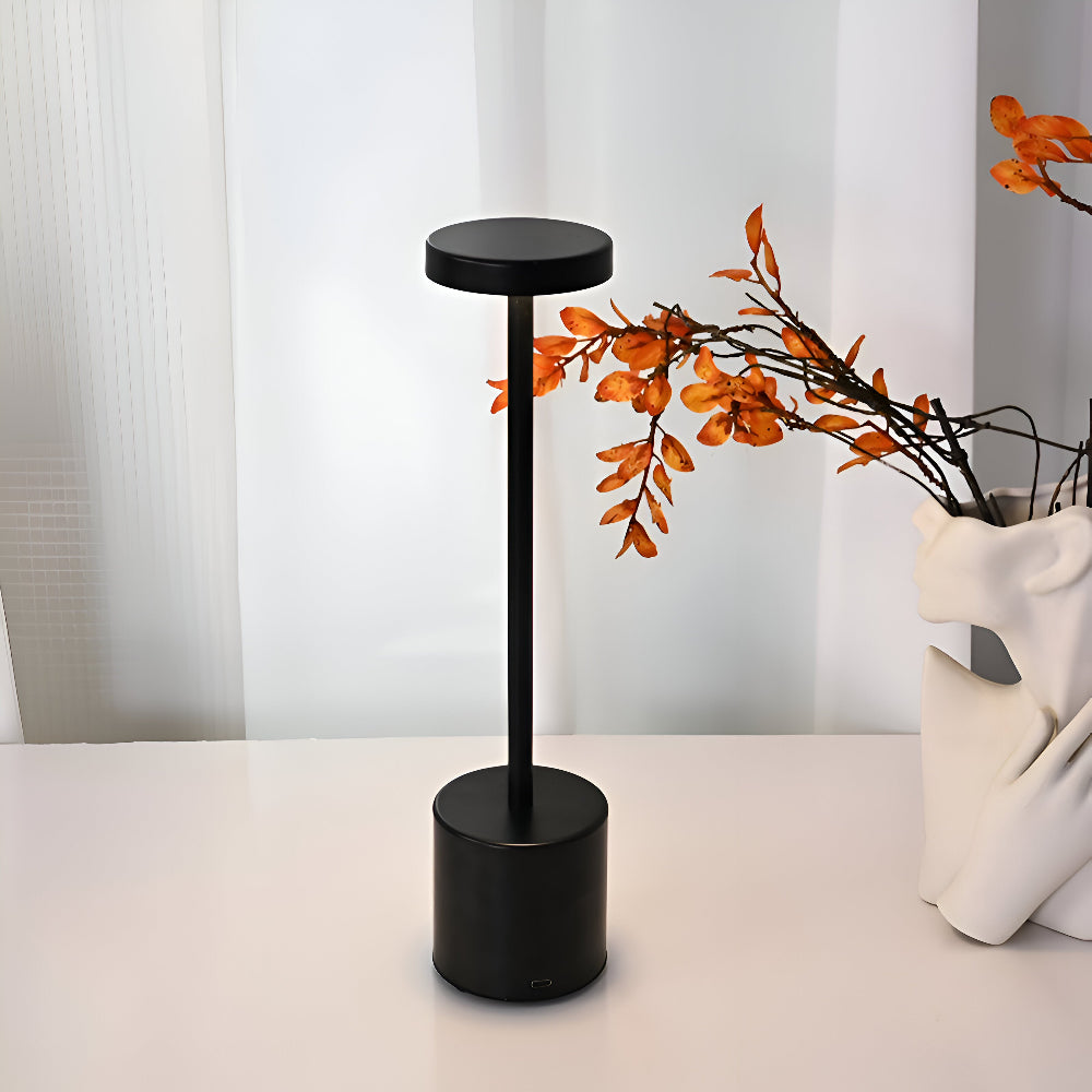 RetroGlow – Retro LED Tafellamp met Dimbare USB-oplaadbare Verlichting