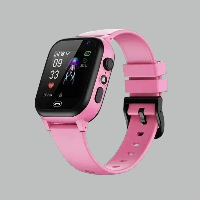 Kinder Smartwatch met GPS, SOS-Knop & Camera – Veiligheid, Bellen & Tracking in Één | Met Spraakfunctie, Zaklamp & Veilige Zones | Lichtgewicht & Nederlandstalig