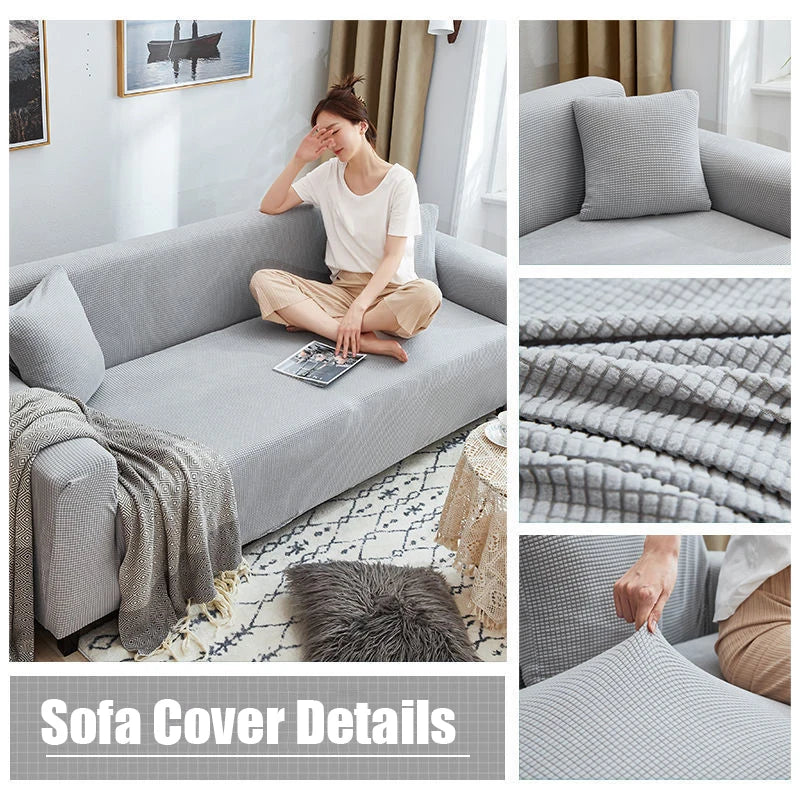 Moderne Sofahoes – Beschermhoes voor de bank in Donkergrijs, Groen, Lichtgrijs of Zwart