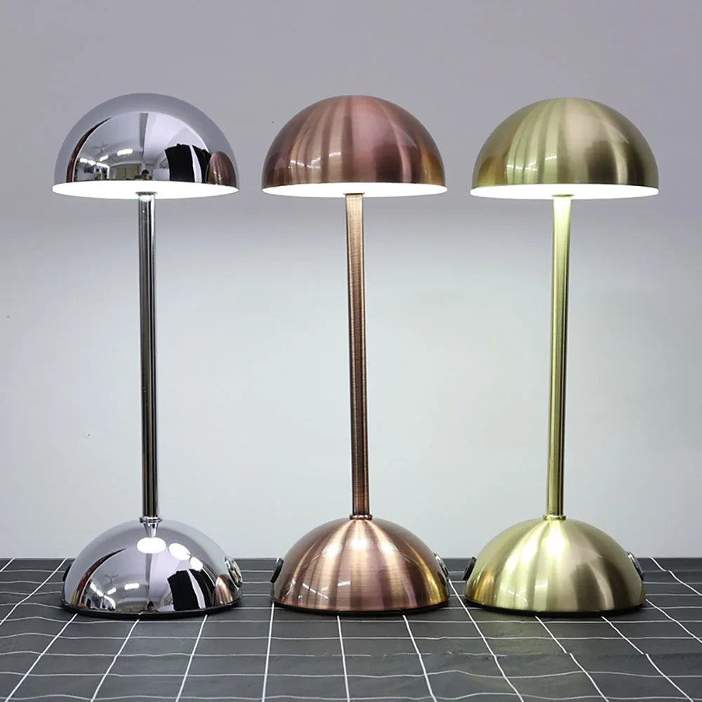 Moderne LED Tafellamp in Retro Paddenstoelvorm – Warm Licht voor Slaapkamer of Woonkamer