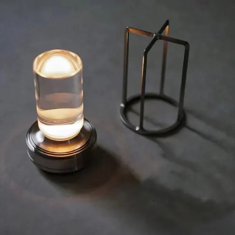 Lunero Draadloze Lantaarnlamp – Moderne LED Tafellamp voor Binnen & Buiten