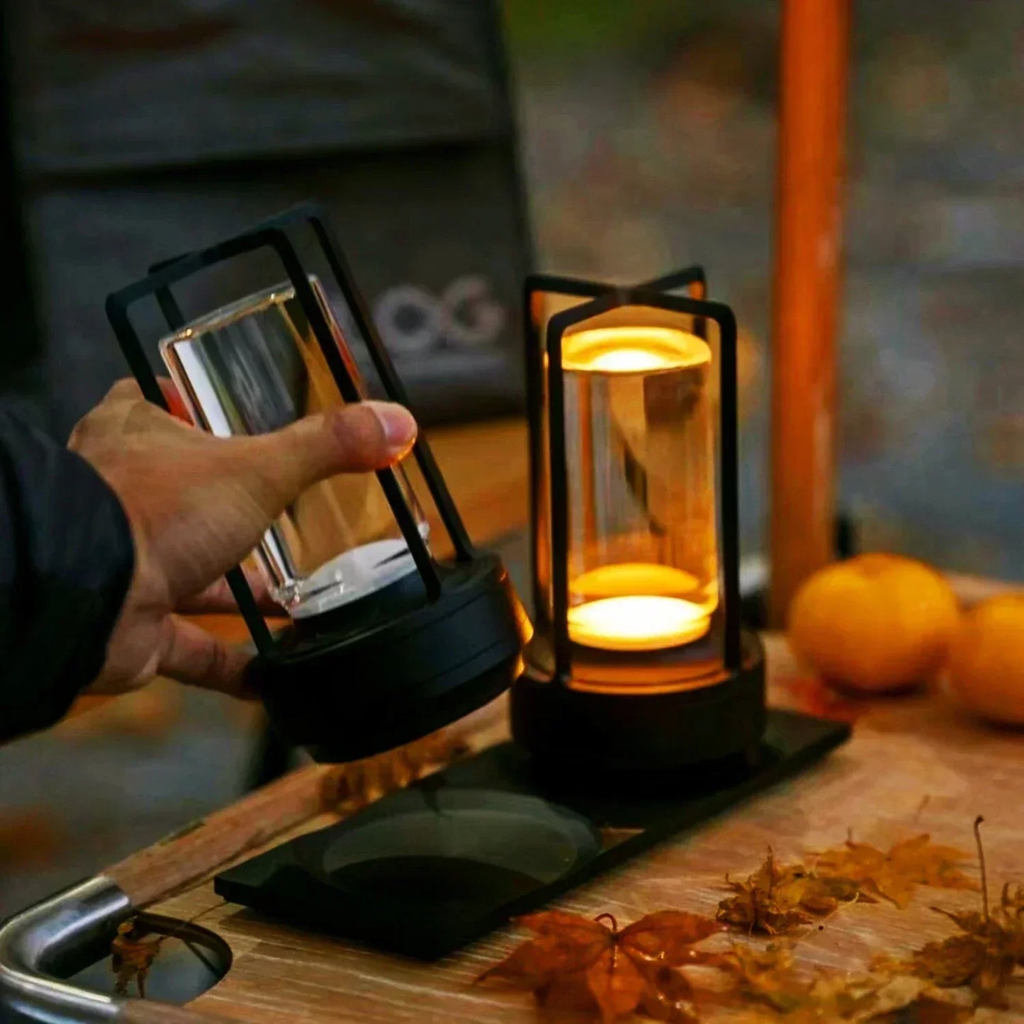 Lunero Draadloze Lantaarnlamp – Moderne LED Tafellamp voor Binnen & Buiten
