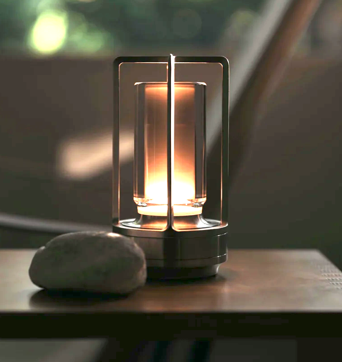 Lunero Draadloze Lantaarnlamp – Moderne LED Tafellamp voor Binnen & Buiten
