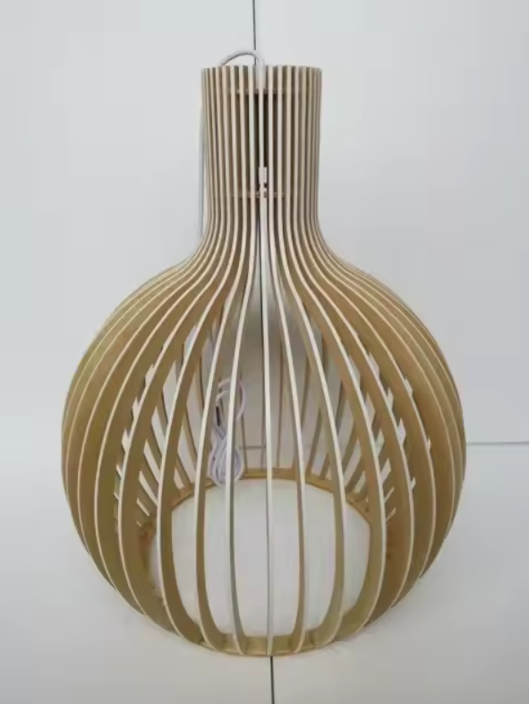 Bamboe hanglamp rond – Handgemaakt, natuurlijk design, Ø35/45 cm