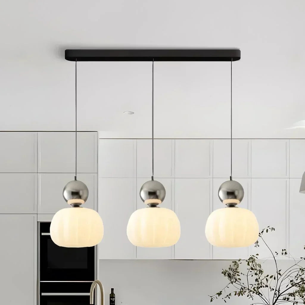 Moderne Hanglamp in Crème – Verfijnde Designlamp voor Woonkamer, Hal of Eettafel