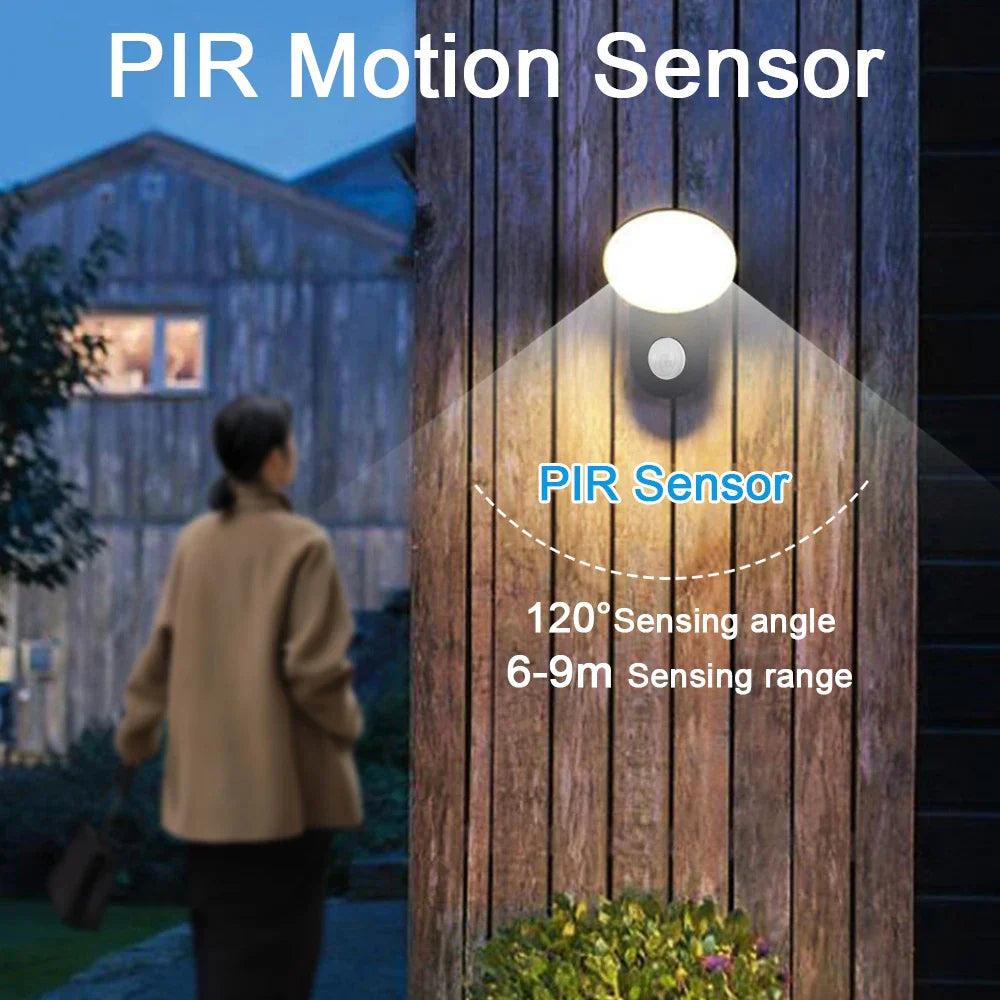 LED Buitenlamp met Bewegingssensor – Waterdichte Gevelverlichting voor Tuin en Oprit (12W PIR)