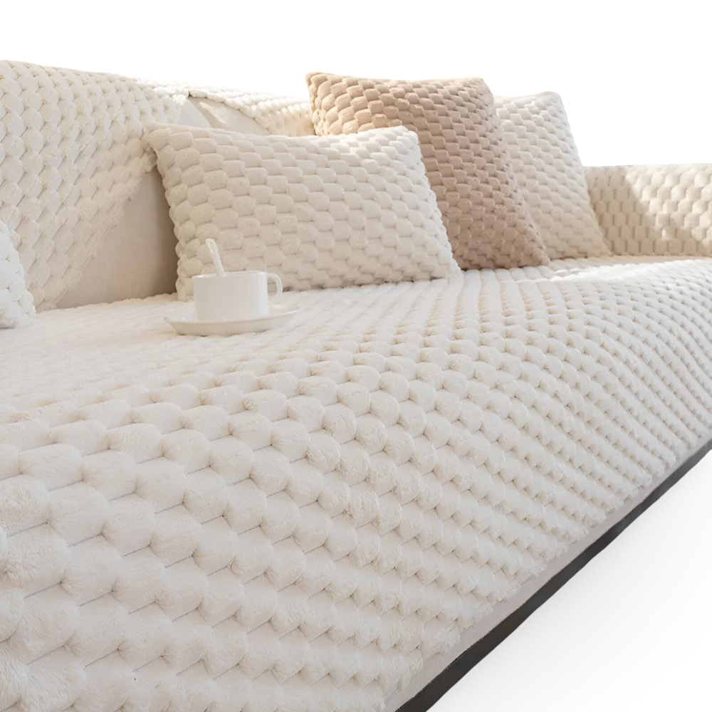 Rutschvaste Bankhoes met Wafeldesign – Wasbare Sofa Hoes, Vlekbestendig en Antislip Bescherming voor Elke Bank