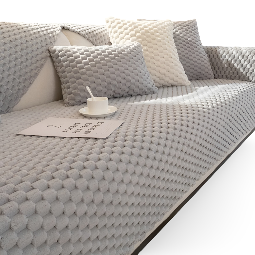 Rutschvaste Bankhoes met Wafeldesign – Wasbare Sofa Hoes, Vlekbestendig en Antislip Bescherming voor Elke Bank