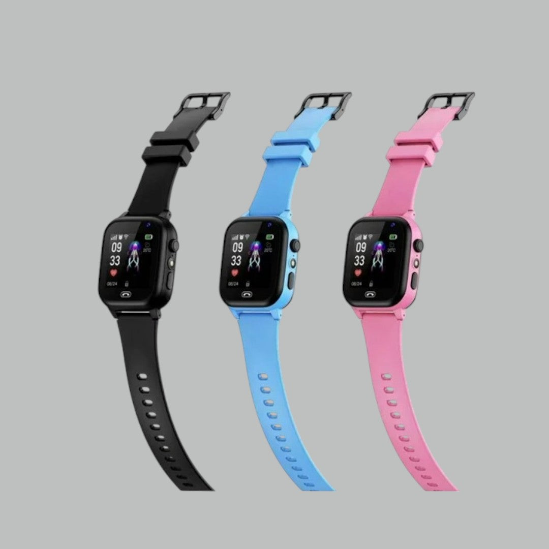 Kinder Smartwatch met GPS, SOS-Knop & Camera – Veiligheid, Bellen & Tracking in Één | Met Spraakfunctie, Zaklamp & Veilige Zones | Lichtgewicht & Nederlandstalig
