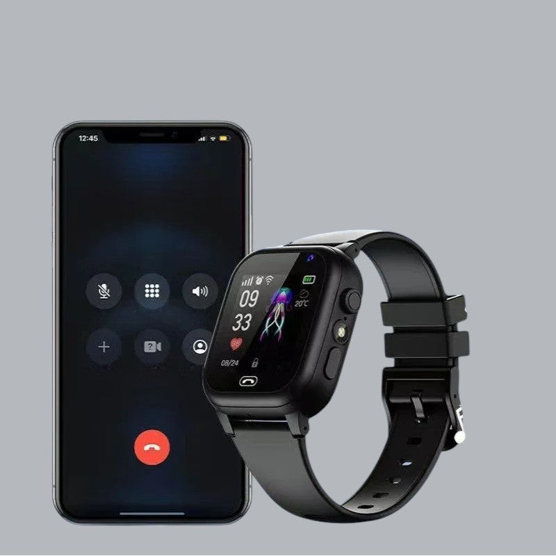 Kinder Smartwatch met GPS, SOS-Knop & Camera – Veiligheid, Bellen & Tracking in Één | Met Spraakfunctie, Zaklamp & Veilige Zones | Lichtgewicht & Nederlandstalig