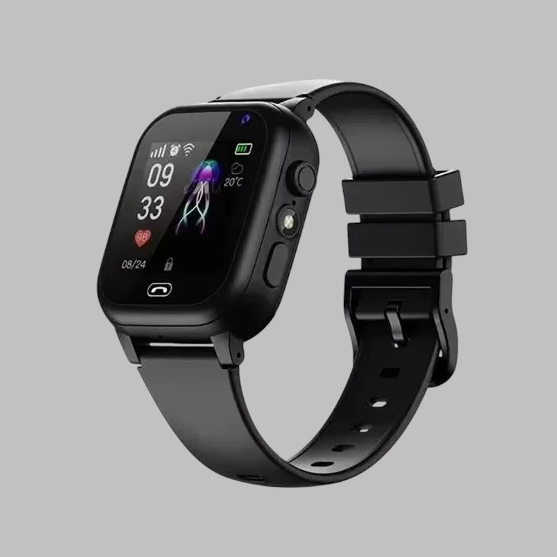 Kinder Smartwatch met GPS, SOS-Knop & Camera – Veiligheid, Bellen & Tracking in Één | Met Spraakfunctie, Zaklamp & Veilige Zones | Lichtgewicht & Nederlandstalig
