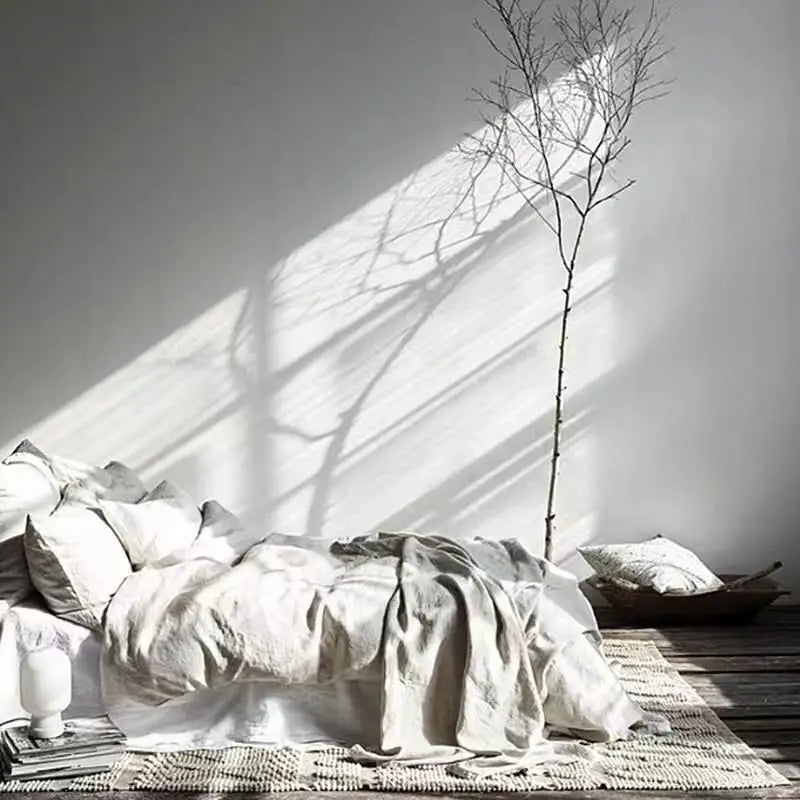 Linnen dekbedovertrekset van 100% linnen – ademend, vochtregulerend & koel slapen | Effen kleuren voor een luxe slaapkamer