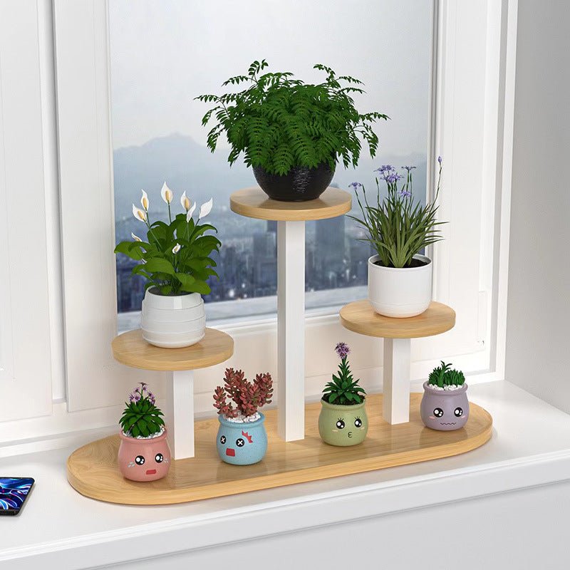 Houten Plantenstandaard – Duurzame Binnen Plantenhouder voor Woonkamer & Home Office