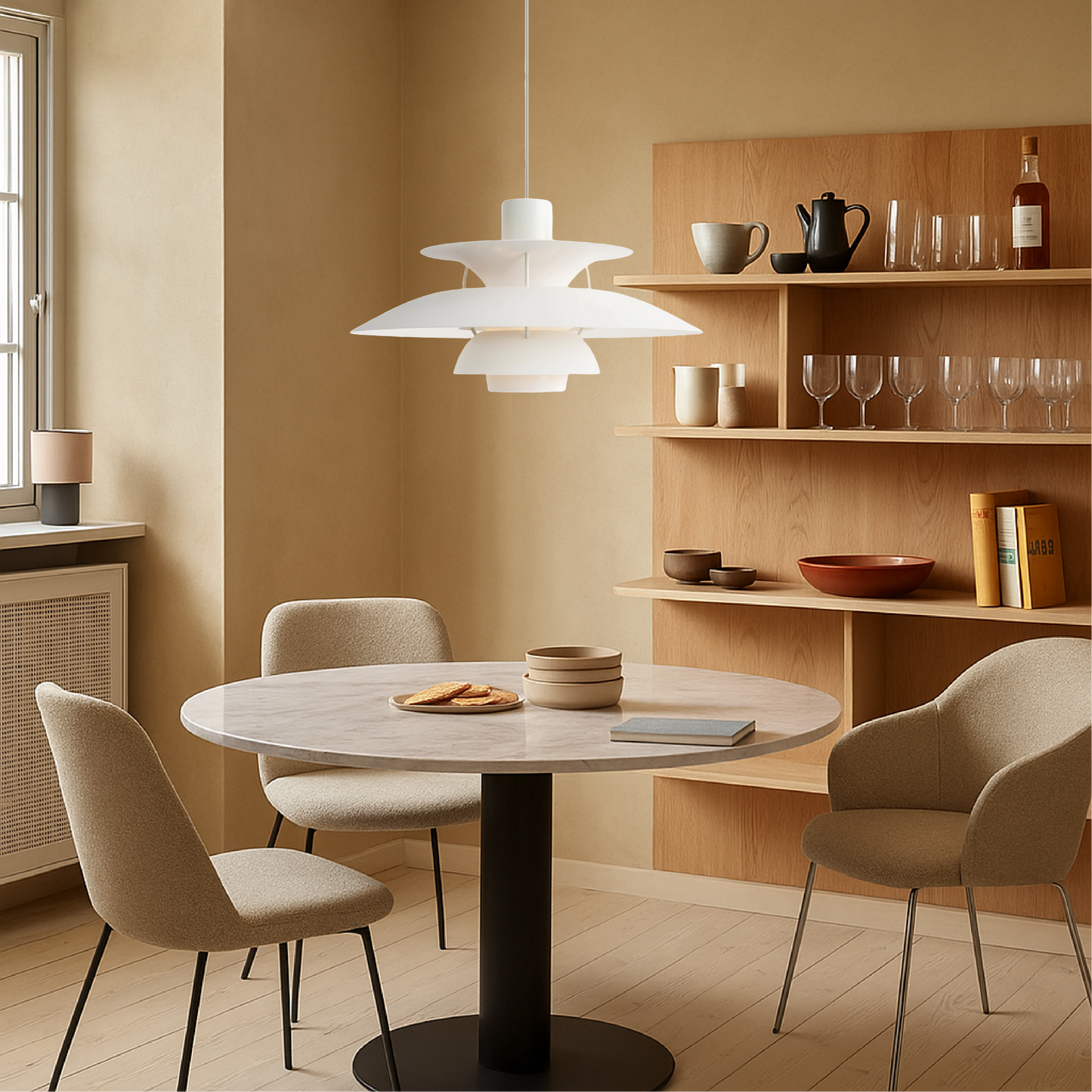 Multilayer Hanglamp – Driedelige Deens Designlamp van Aluminium | Moderne LED Hangverlichting voor Eettafel, Keuken of Woonkamer