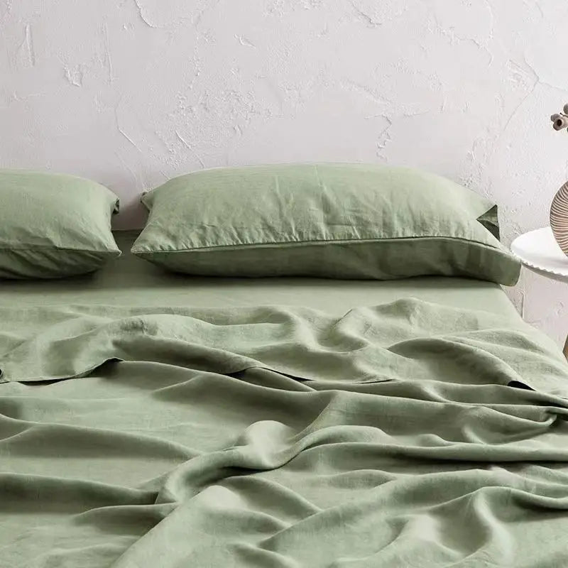 Linnen dekbedovertrekset van 100% linnen – ademend, vochtregulerend & koel slapen | Effen kleuren voor een luxe slaapkamer