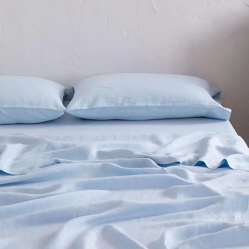 Linnen dekbedovertrekset van 100% linnen – ademend, vochtregulerend & koel slapen | Effen kleuren voor een luxe slaapkamer