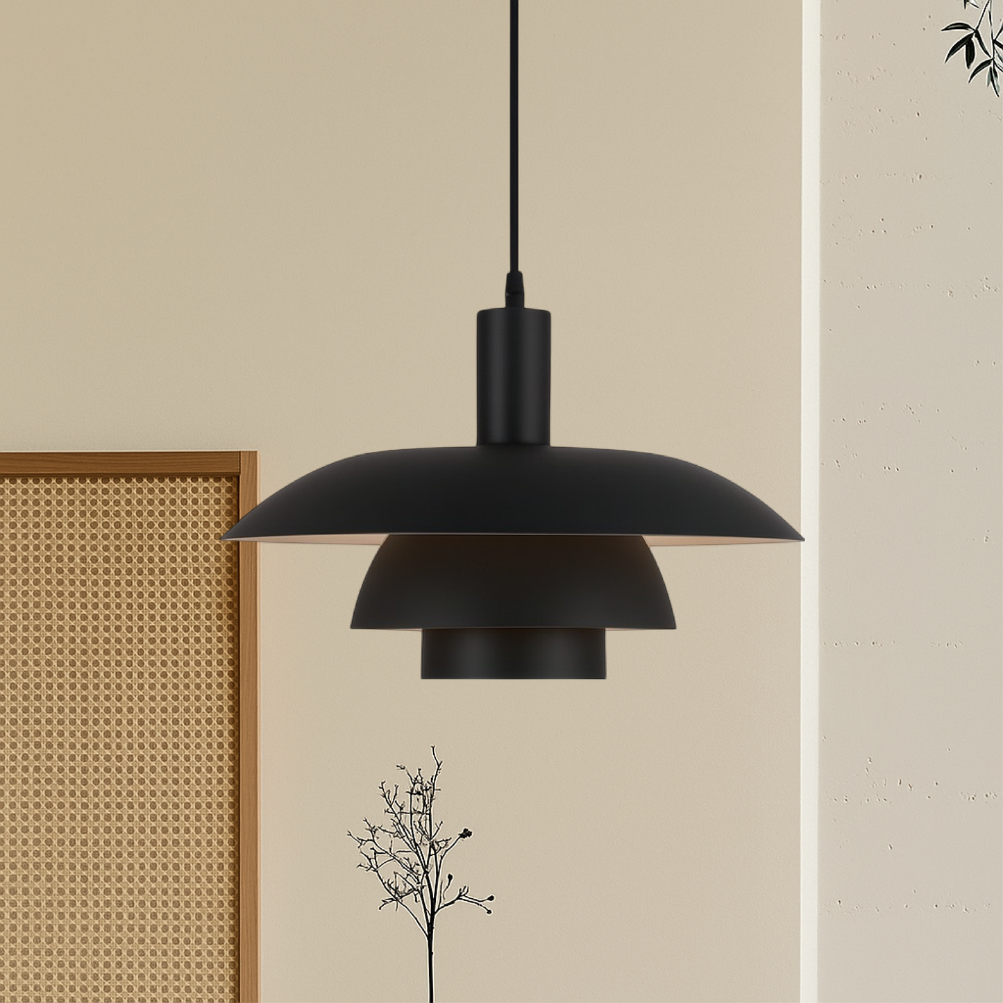 Hanglamp in Scandinavische Stijl – Irda | Metalen Pendellamp met Dimbare LED voor Eettafel, Keuken of Woonkamer