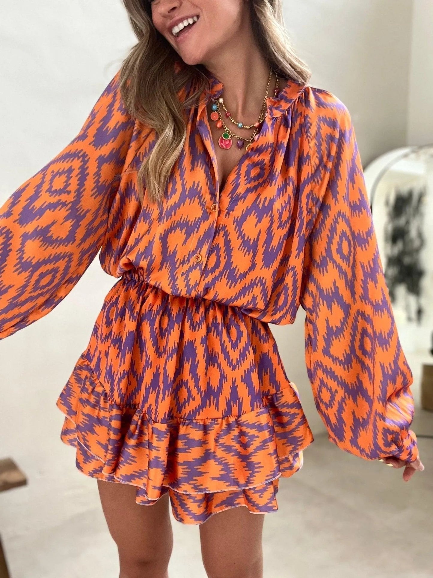 Emma | Vivid Kleuren Blouse en Shorts Set 6