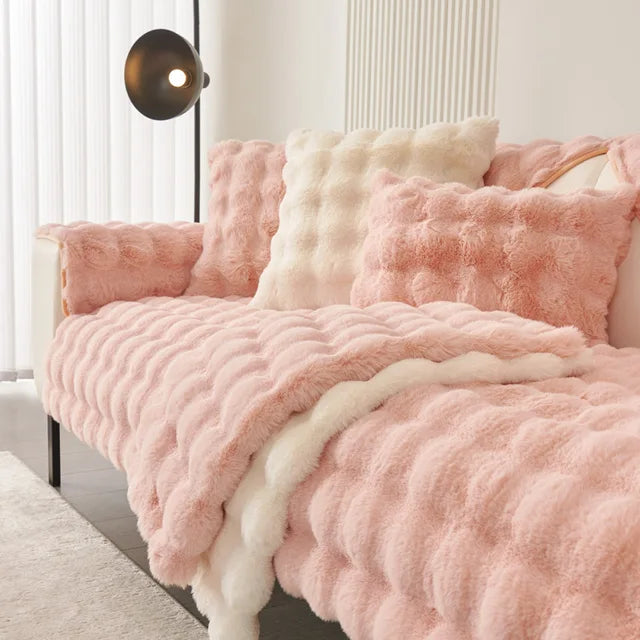 Lunda Luxe Bankhoes – Antislip Chenille Beschermhoes tegen Slijtage, Haren & Vlekken, Wasbaar & Huisdiervriendelijk Comfort