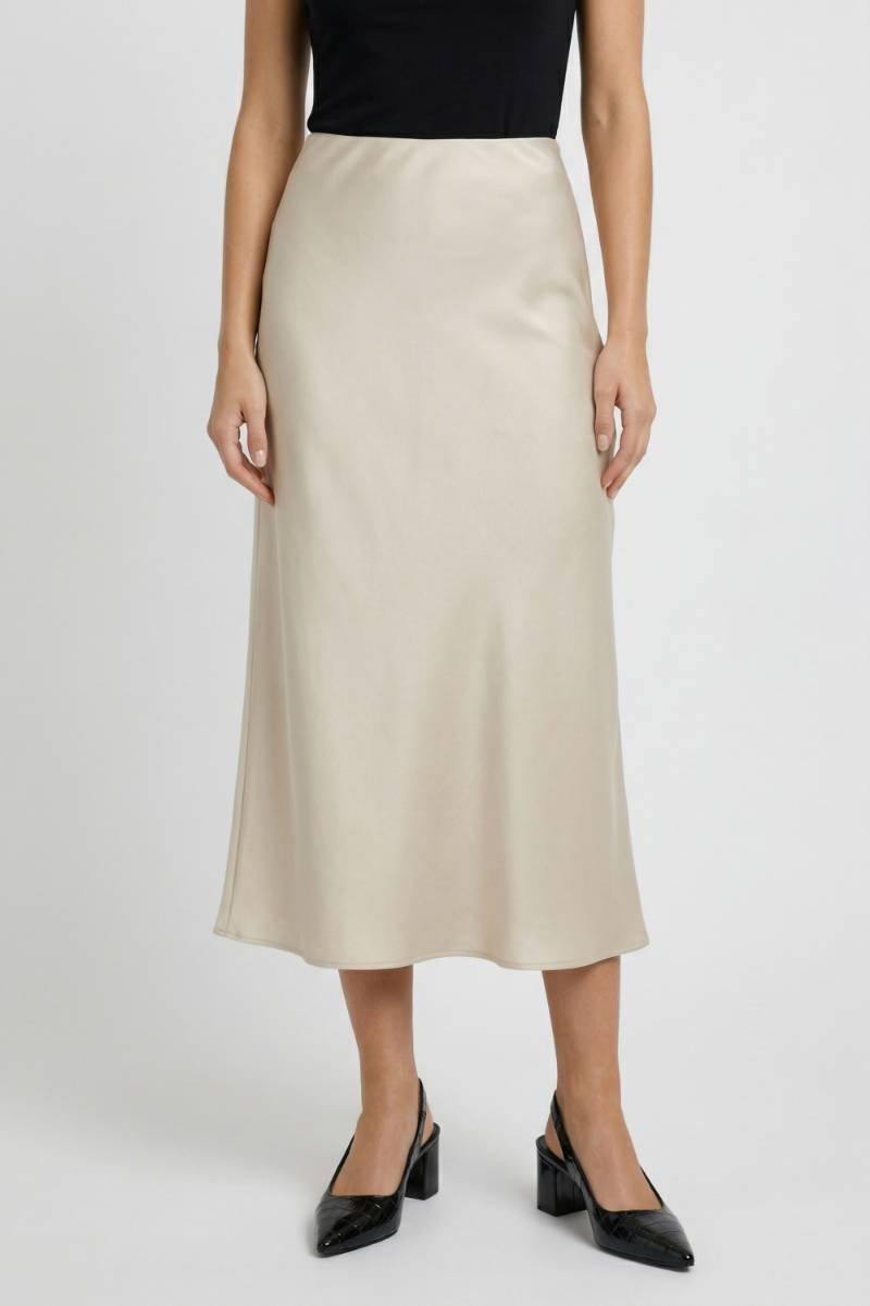 Dames midi rok – hoge taille, A-lijn, vloeiend, dagelijks & chic