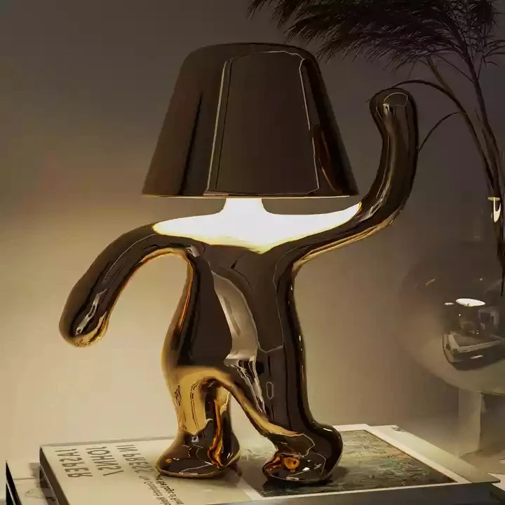 Lumofigo Sculpturale Tafellamp – Design Lamp met Glanzende Afwerking en Organisch Silhouet