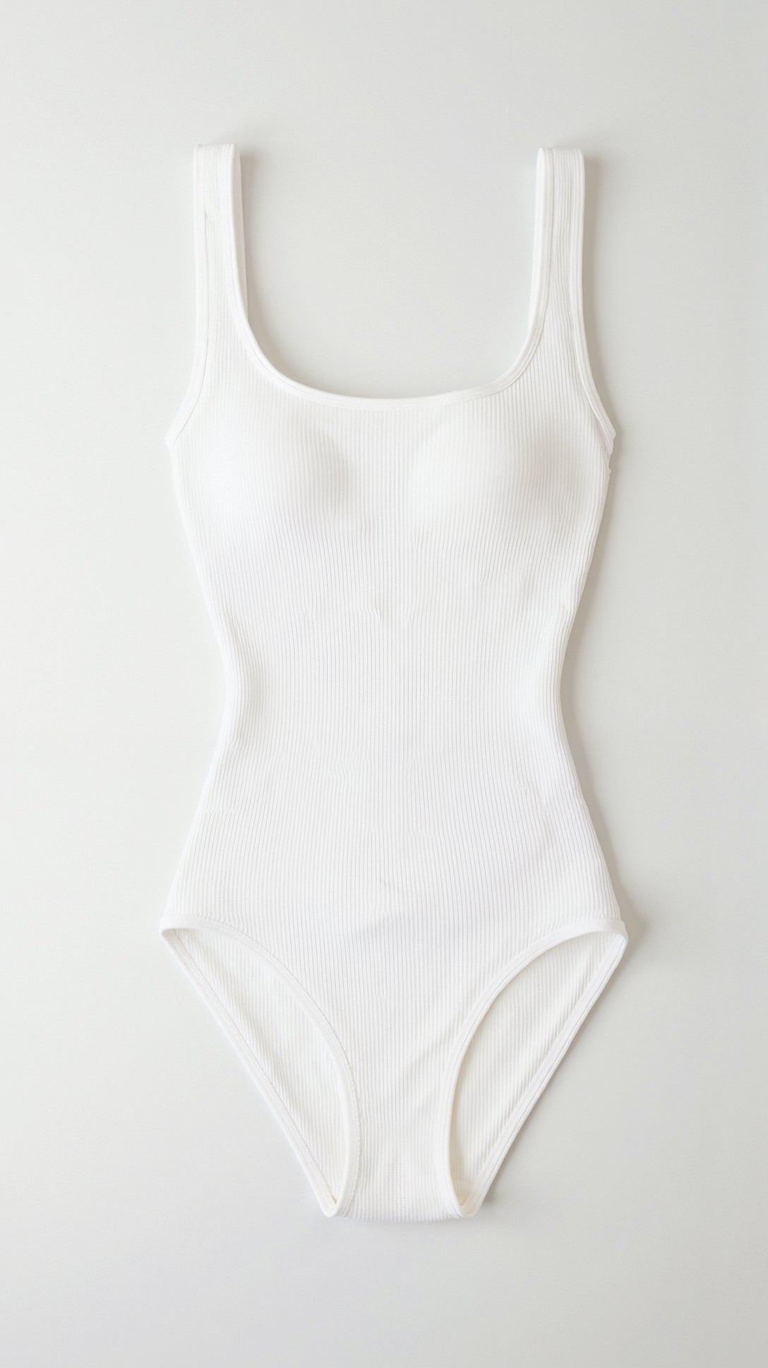 Geribbelde lichaamsvormende bodysuit voor een strak silhouet