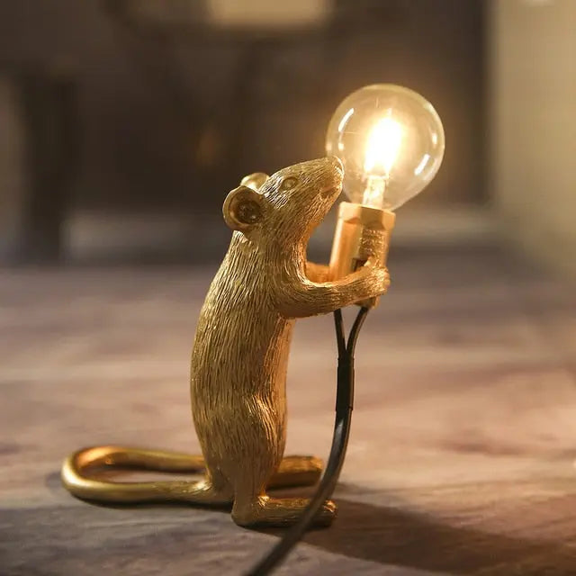 Lumo Mouse Tafellamp – Decoratieve Muislamp met Sculpturale Uitstraling