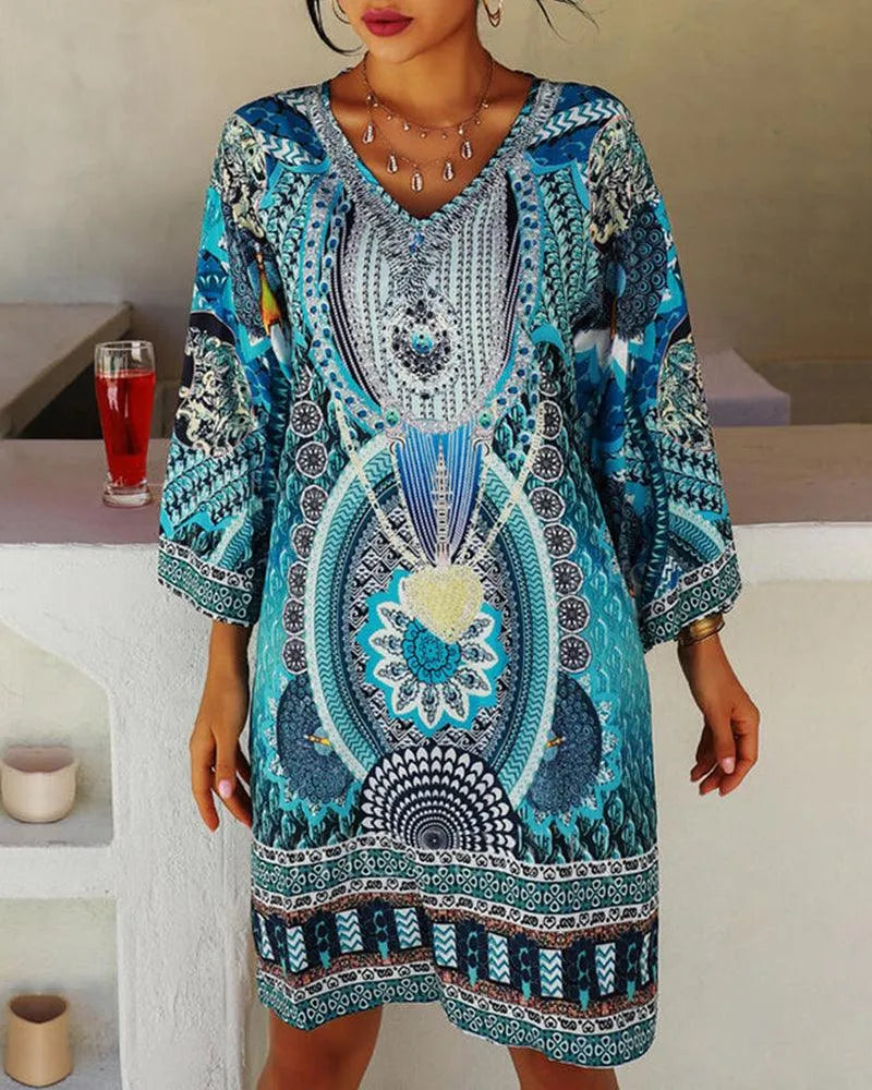Sophie | Elegante Zomerse Tuniekjurk met Print voor Dames 4
