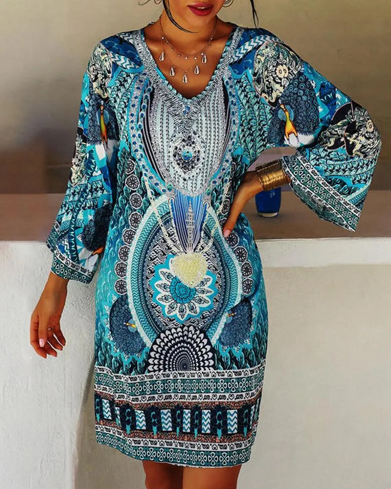 Sophie | Elegante Zomerse Tuniekjurk met Print voor Dames 2