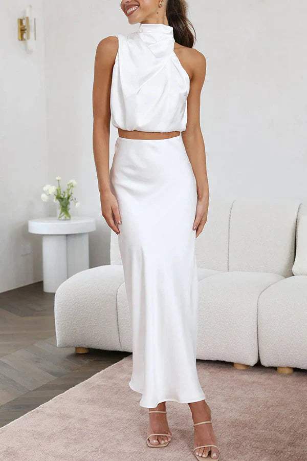 Emily | Comfy Dames Set met Top en Lange Rok 3