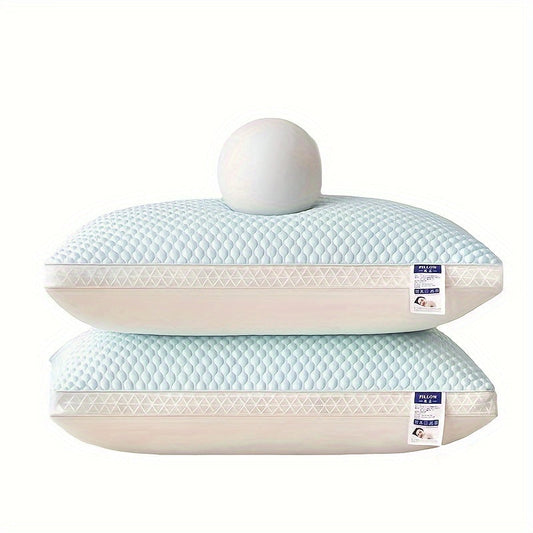 Koel Hoofdkussen – Ademend Slaapkussen met Blauwe Hoes | 70×43 cm