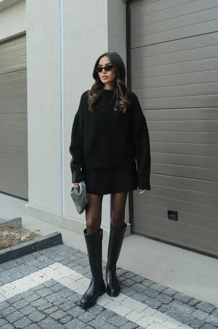 Emma | Elegante Warme Rok en Trui Set 12