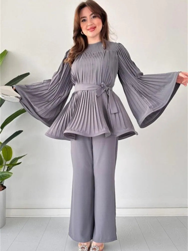 Noah | Elegante Katoenen Wijde Broek Set voor Elke Gelegenheid 14