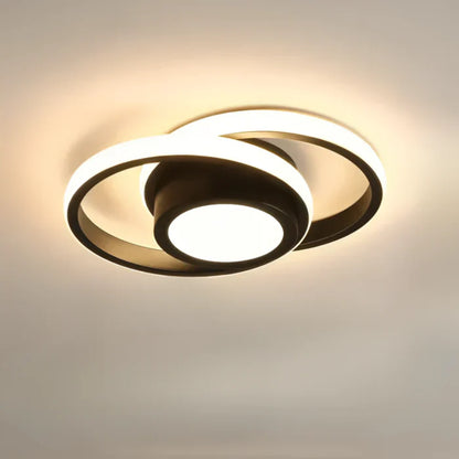 Orbiloop LED Plafondlamp – Moderne Plafondverlichting met Abstracte Dubbele Ring