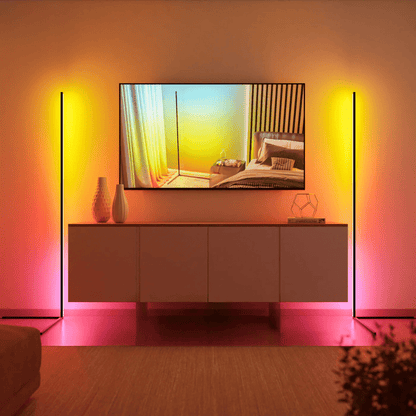 Ambiance Dimbare LED Vloerlamp – Luxe Verlichting met 1+ Miljoen Kleuren