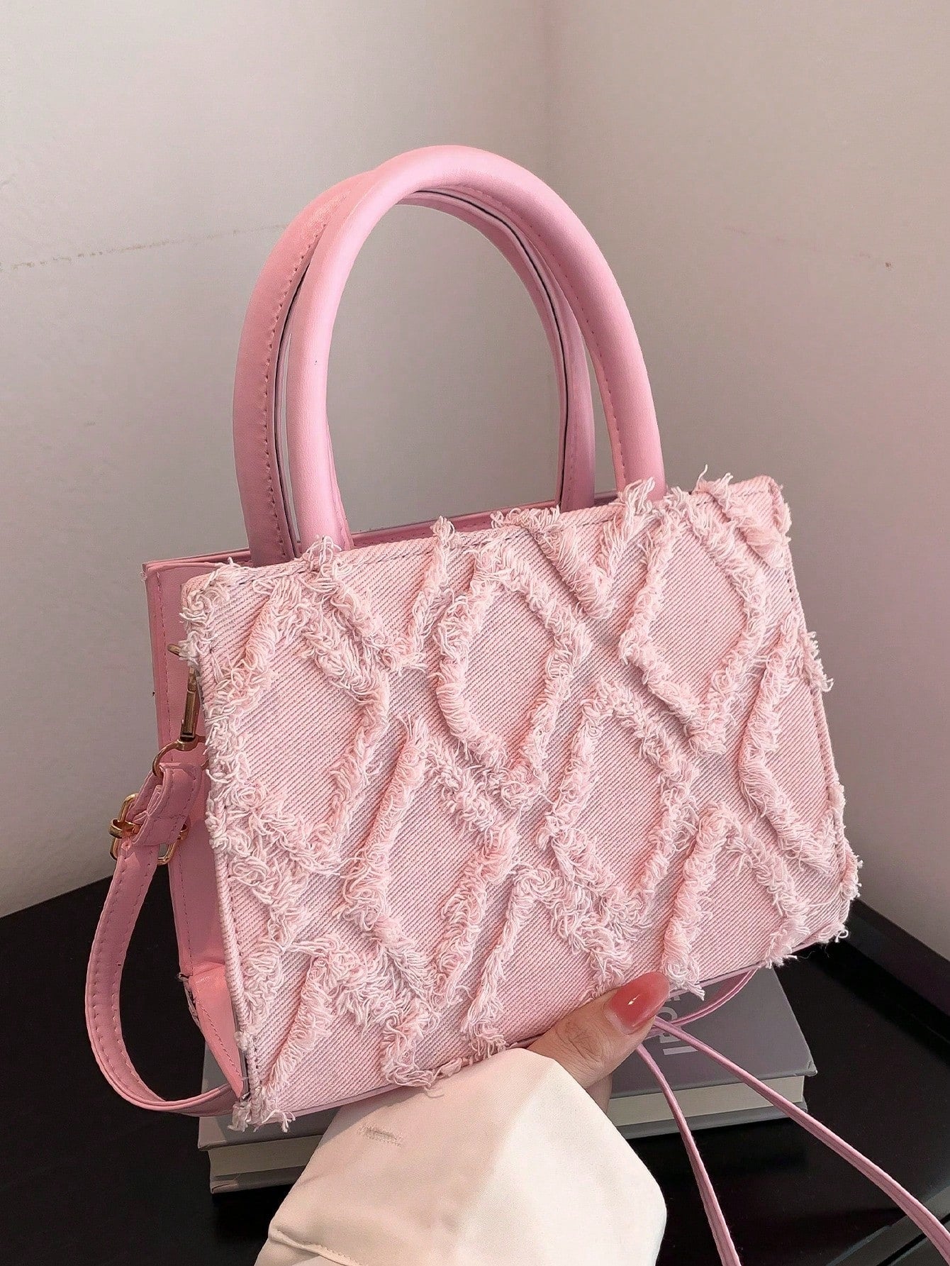 Dames avondtas – PU leer, diamant patroon, compact, luxe uitstraling