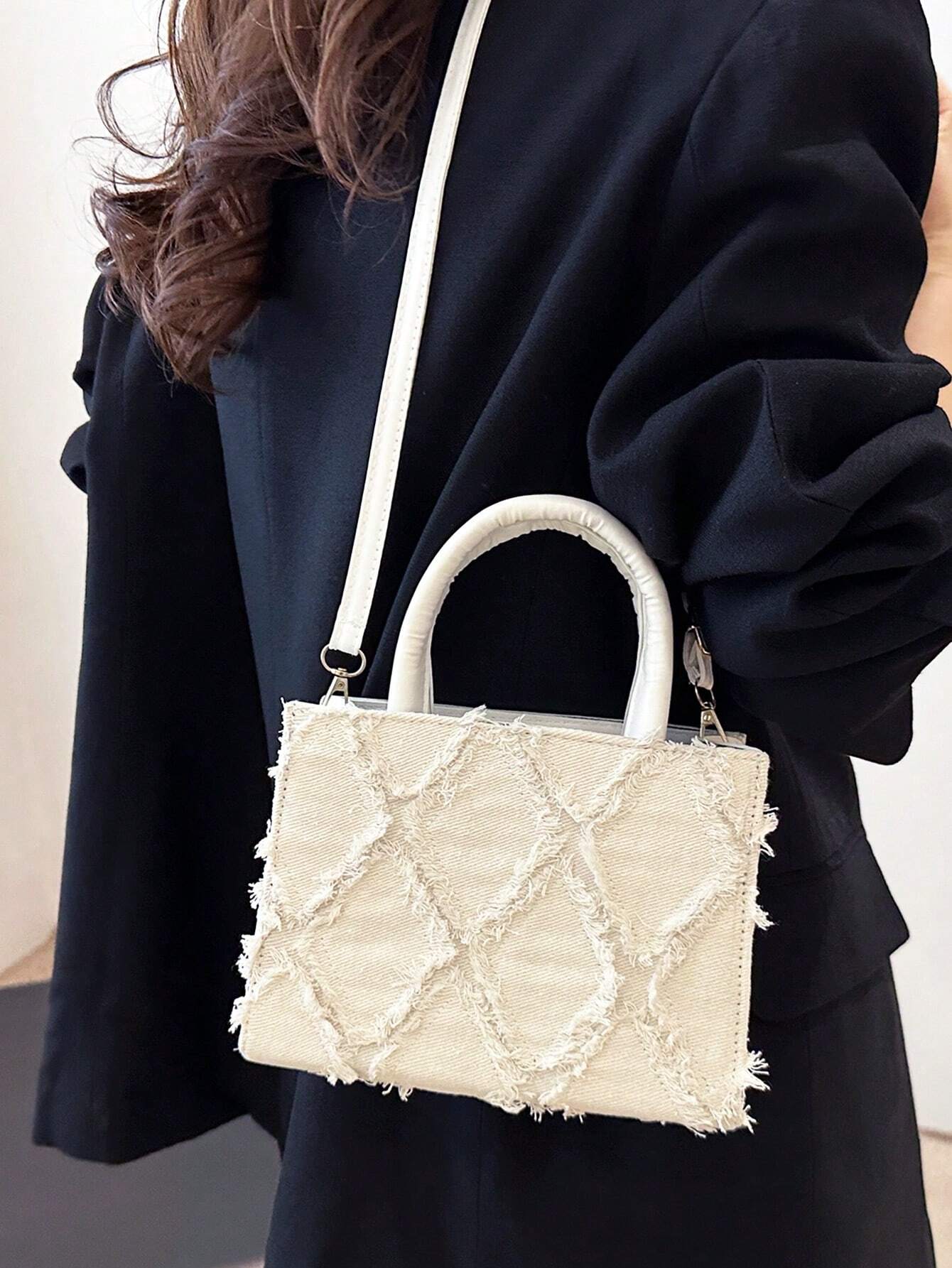Dames avondtas – PU leer, diamant patroon, compact, luxe uitstraling