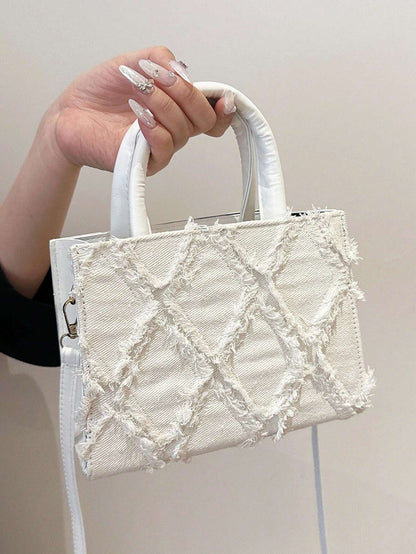 Dames avondtas – PU leer, diamant patroon, compact, luxe uitstraling