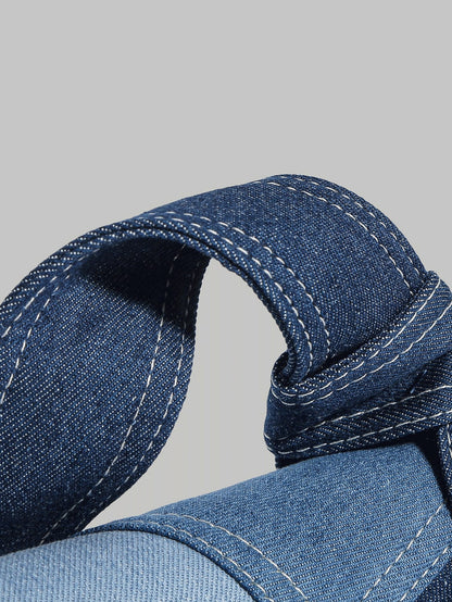 Dames schoudertas – denim, crossbody, verstelbare band, urban stijl