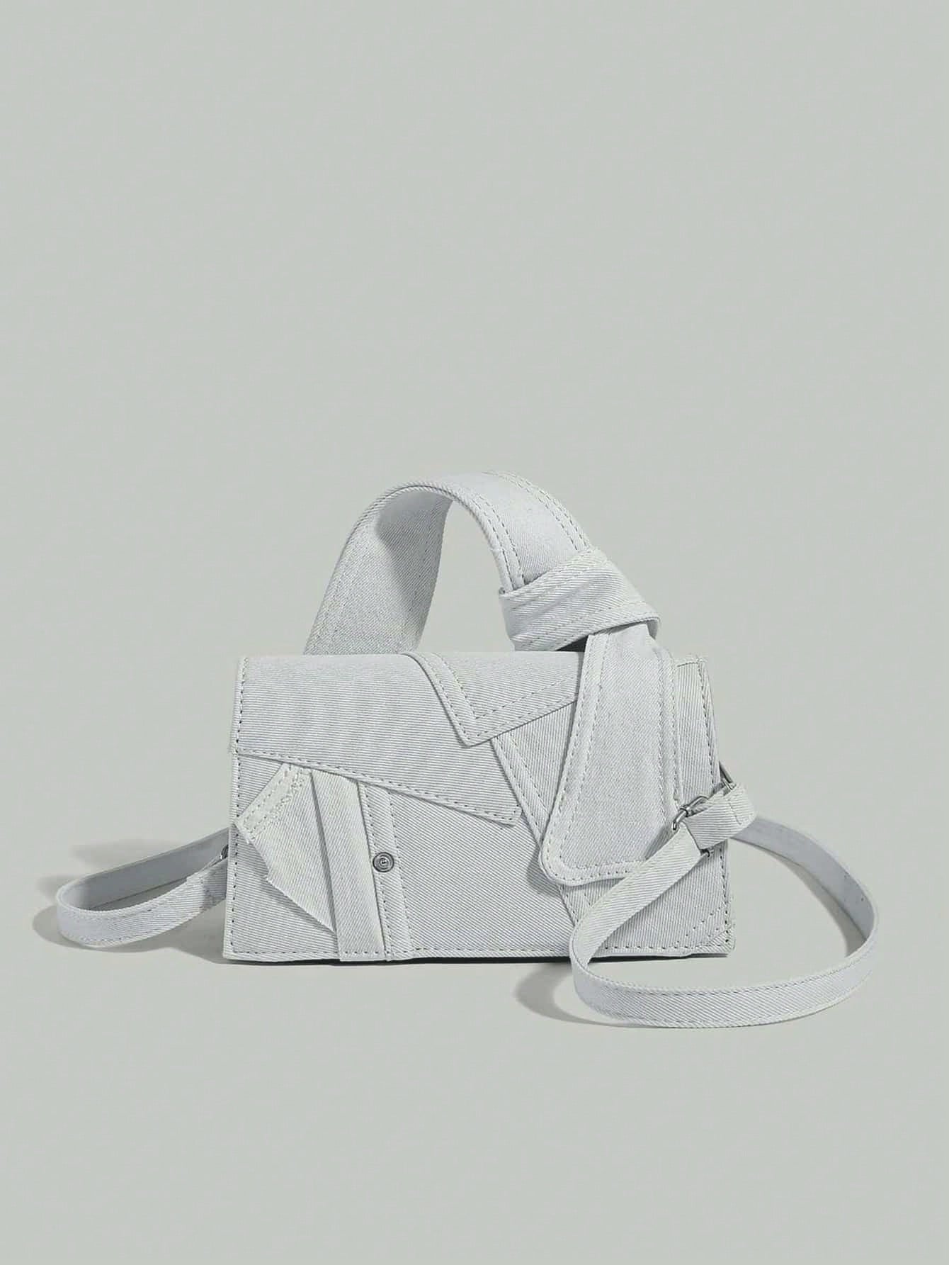 Dames schoudertas – denim, crossbody, verstelbare band, urban stijl