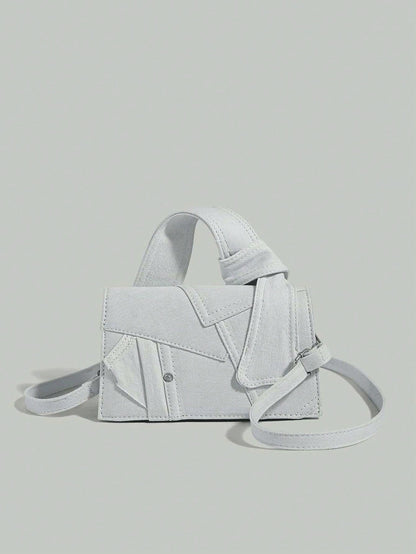 Dames schoudertas – denim, crossbody, verstelbare band, urban stijl