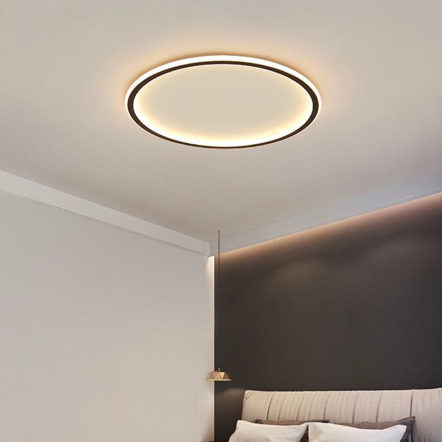 Scandinavische Ronde Plafondlamp LED - Minimalistisch Design Eetkamer