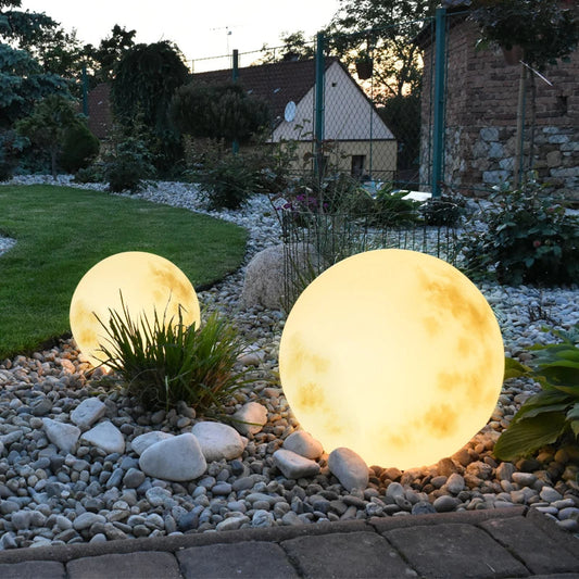 Seléna LED Tuinlamp – Sfeervolle Maanvormige Bollenlamp voor Buiten