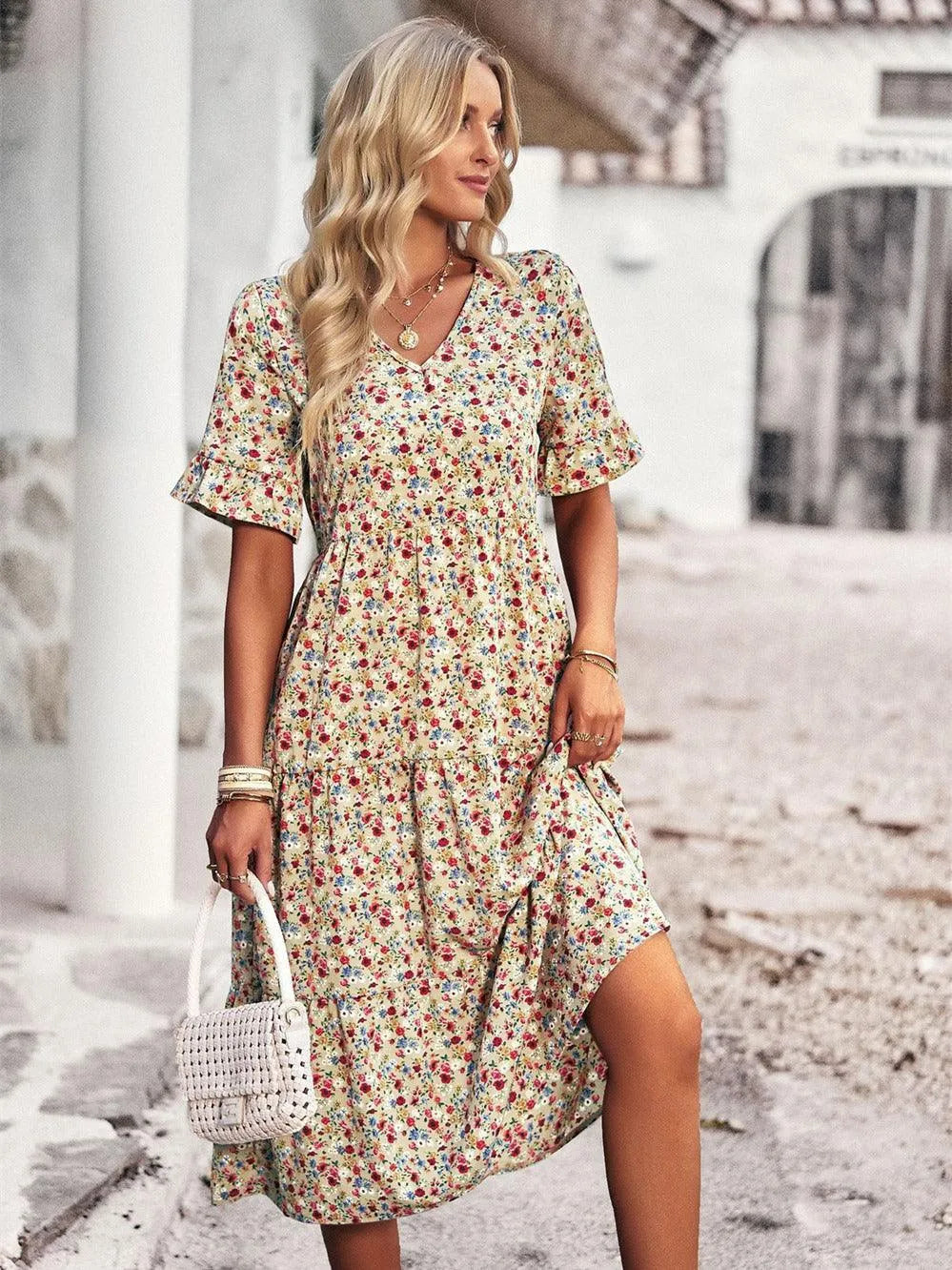 Emma | Elegante Korte Mouwen Zomerjurk 1