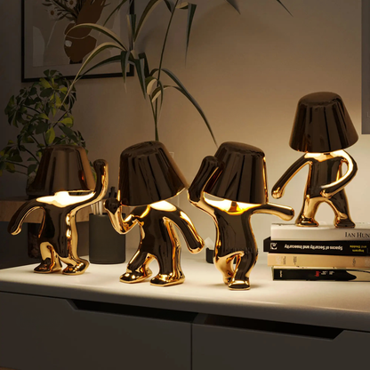 Lumofigo Sculpturale Tafellamp – Design Lamp met Glanzende Afwerking en Organisch Silhouet