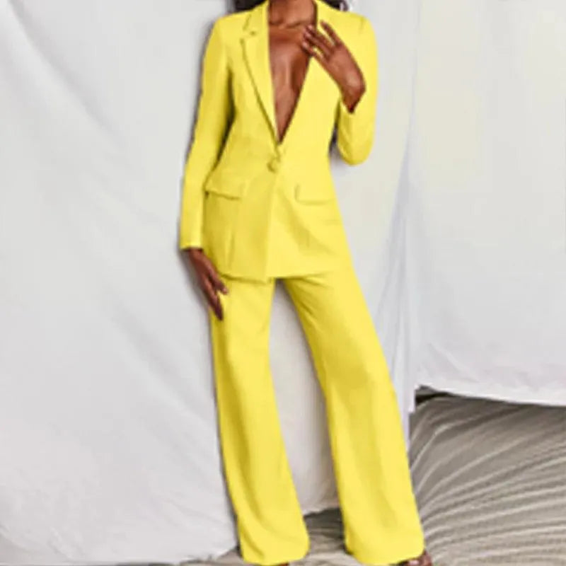 Olivia | Stijlvolle Casual Blazer En Broek Set Voor Dames 8