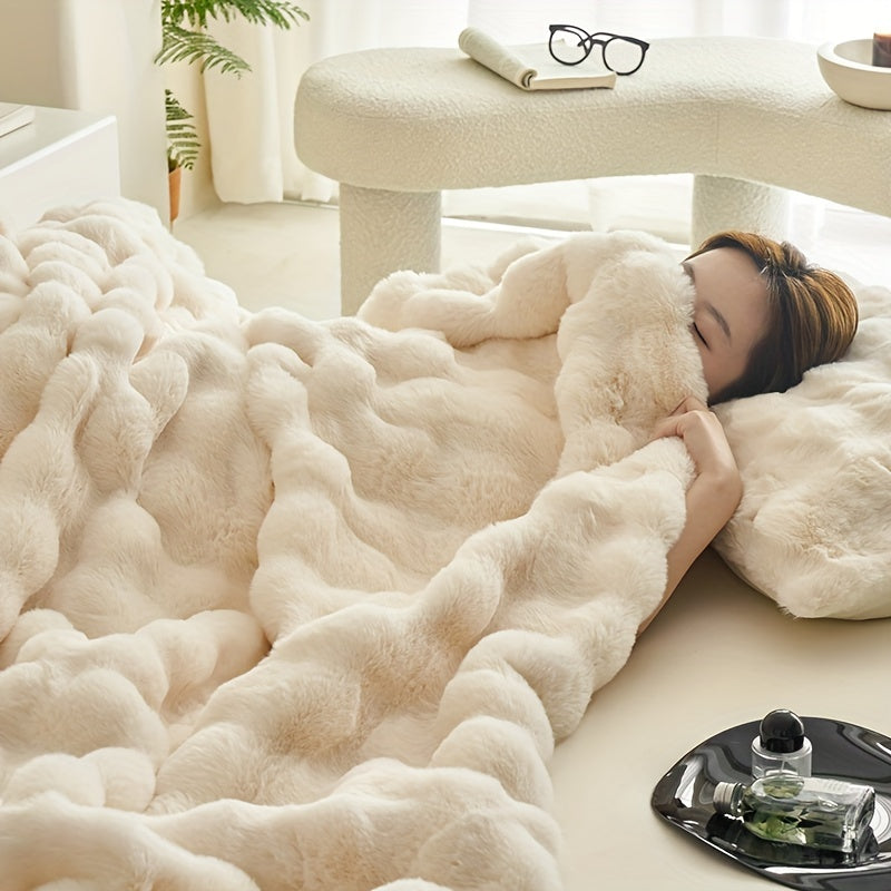 Dubbelzijdige Fleece Deken – Extra Zachte & Warme Pluche Deken voor Elk Seizoen