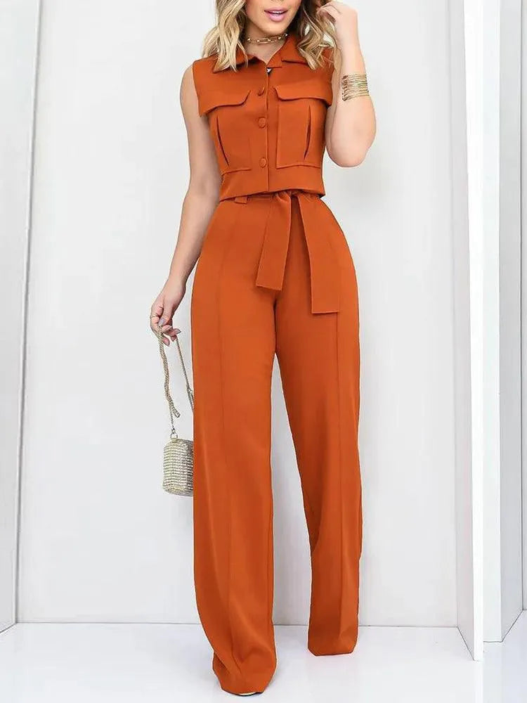 Emma | Elegante Casual Jumpsuit met Strikceintuur 1